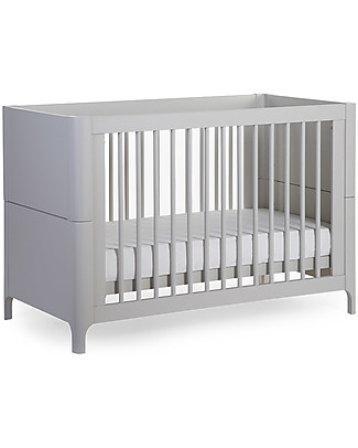 Childhome Lettino con Sbarre Rockford 60x120 cm - Tre Altezze Lettini Con Sbarre