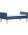 Childhome Lettino Culla con Sbarre - 145x75x95 cm - Blu - Convertibile 0-6 anni! Letti Trasformabili