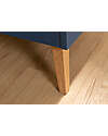Childhome Lettino Culla con Sbarre - 145x75x95 cm - Blu - Convertibile 0-6 anni! Letti Trasformabili