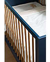Childhome Lettino Culla con Sbarre - 145x75x95 cm - Blu - Convertibile 0-6 anni! Letti Trasformabili