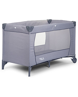 Childhome Lettino da Viaggio, Grigio Chiaro - 120 x 60 cm Lettini da Viaggio