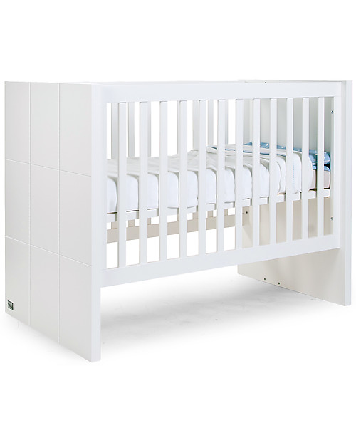 Childhome Lettino Evolutivo Quadro - Include kit per trasformarla da culla 60x120 cm a letto singolo 90x200 cm Lettini con Sbarre