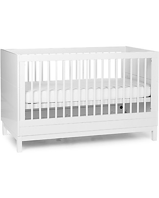 Childhome Lettino Jota con Sbarre Removibili - 70x140 cm Lettini Con Sbarre