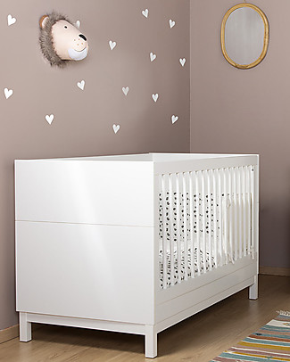 Childhome Lettino Jota con Sbarre Removibili - 70x140 cm Lettini Con Sbarre