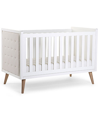Childhome Lettino Retro Rio con Sbarre Removibili - 70x140 cm Lettini Con Sbarre