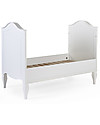 Childhome Lettino Romantic con Sbarre Removibili - 70x140 cm Lettini con Sbarre