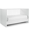 Childhome Letto con Sbarre Quadro 140 x 70 cm e Letto Junior Lettini con Sbarre