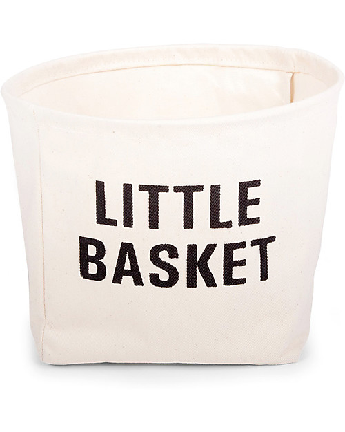 Childhome Little Basket, Cesto Portaoggetti in Cotone 100% - 23 cm diametro Contenitori Portaoggetti