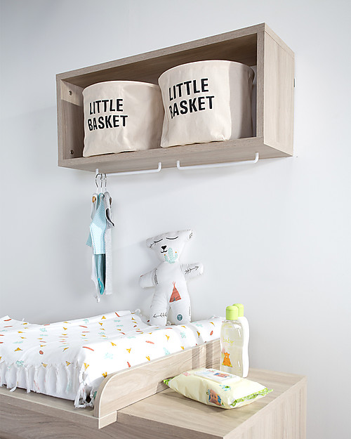 Childhome Little Basket, Cesto Portaoggetti in Cotone 100% - 23 cm diametro Contenitori Portaoggetti