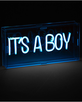 Childhome Luce Neon - It's a Boy (è un Maschio) - Originale e Divertente! Lampade Comodino