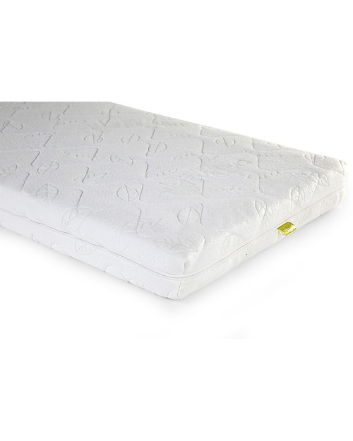 Childhome Materasso Duo Kokos Natural Safe Sleeper, 140x70x10 cm - Coprimaterasso in bambù Materassi