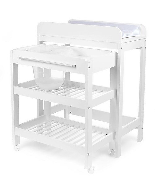 Childhome Mobile Nursery Fasciatoio e Bagnetto - Bianco Fasciatoi
