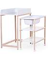 Childhome Mobile Nursery Fasciatoio e Bagnetto con ruote - Bianco Fasciatoi