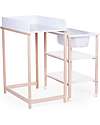 Childhome Mobile Nursery Fasciatoio e Bagnetto con ruote - Bianco Fasciatoi