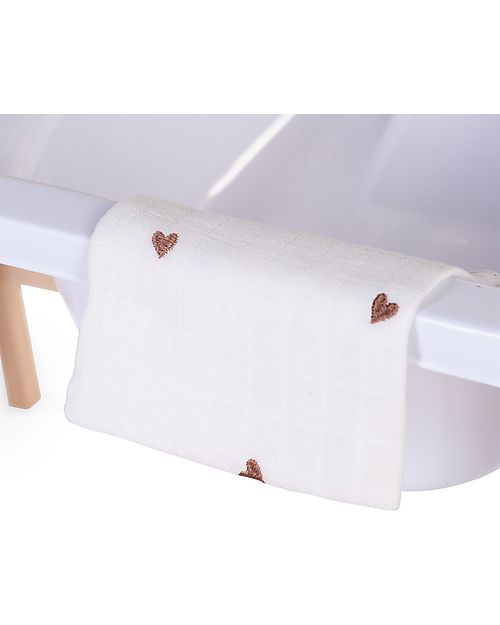 Childhome Mobile Nursery Fasciatoio e Bagnetto con ruote - Bianco Fasciatoi