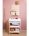 Childhome Mobile Nursery Fasciatoio e Bagnetto con ruote - Bianco Fasciatoi
