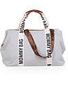 Childhome Mommy Bag - Bianco - Collezione Signature - 55x30x40 cm - Include Materassino per il Cambio! Borse Cambio