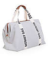 Childhome Mommy Bag - Bianco - Collezione Signature - 55x30x40 cm - Include Materassino per il Cambio! Borse Cambio