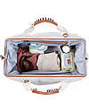 Childhome Mommy Bag - Bianco - Collezione Signature - 55x30x40 cm - Include Materassino per il Cambio! Borse Cambio