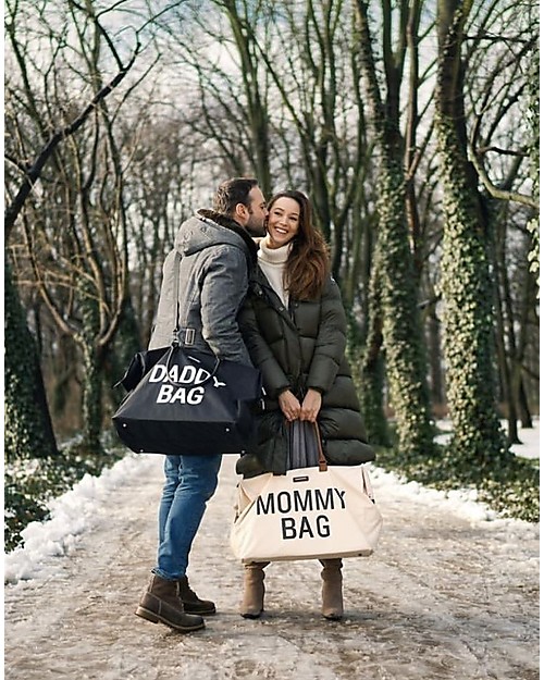 Childhome Mommy Bag Borsa Fasciatoio - 55 x 30 x 40 cm - Avorio - Include materassino per il cambio! Borse Cambio
