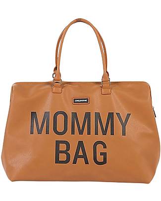Childhome Mommy Bag Borsa Fasciatoio - 55 x 30 x 40 cm - Effetto Pelle Marrone - Include materassino per il cambio! Borse Cambio e Accessori