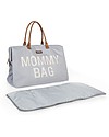 Childhome Mommy Bag Borsa Fasciatoio - 55 x 30 x 40 cm - Grigio - Include materassino per il cambio! Borse Cambio