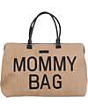 Childhome Mommy Bag Borsa Fasciatoio 55 x 30 x 40 cm - Rafia- Include Materassino per il Cambio!
 Borse Cambio