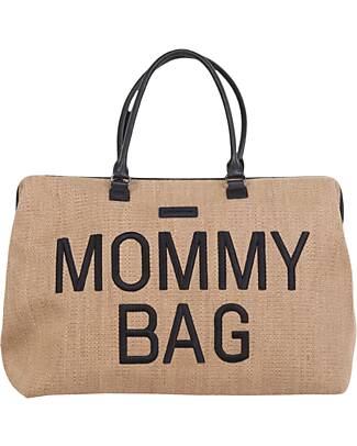 Childhome Family Bag Borsa Fasciatoio 55 x 18 x 40 cm - Camoscio con  Dettagli Teddy - Include Materassino per il Cambio! unisex (bambini)