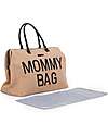 Childhome Mommy Bag Borsa Fasciatoio 55 x 30 x 40 cm - Rafia- Include Materassino per il Cambio!
 Borse Cambio