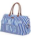 Childhome Mommy Bag Borsa Fasciatoio 55 x 30 x 40 cm - Righe - Blu Elettico/Azzurro - Include Materassino per il Cambio! Borse Cambio