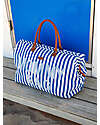 Childhome Mommy Bag Borsa Fasciatoio 55 x 30 x 40 cm - Righe - Blu Elettico/Azzurro - Include Materassino per il Cambio! Borse Cambio