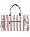 Childhome Mommy Bag Borsa Fasciatoio 55 x 30 x 40 cm - Righe - Nude/Terracotta - Include Materassino per il Cambio! Borse Cambio