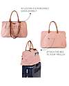 Childhome Mommy Bag Borsa Fasciatoio - 55 x 30 x 40 cm - Rosa - Include materassino per il cambio! Borse Cambio