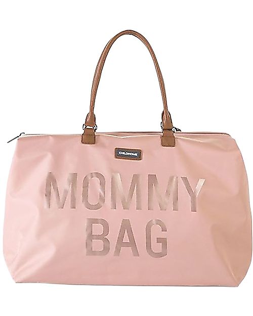 Childhome Mommy Bag Borsa Fasciatoio - 55 x 30 x 40 cm - Rosa - Include materassino per il cambio! Borse Cambio