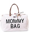Childhome Mommy Bag Borsa Fasciatoio - 55 x 30 x 40 cm - Teddy Panna - Include materassino per il cambio! Borse Cambio