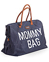 Childhome Mommy Bag, Borsa Fasciatoio 55x30x40 cm, Blu - Include materassino per il cambio! Borse Cambio