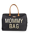 Childhome Mommy Bag Borsa Fasciatoio - 55x30x40 cm - Nero e Oro - Include materassino per il cambio! Borse Cambio