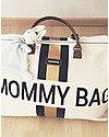 Childhome Mommy Bag Borsa Fasciatoio - 55x30x40 cm - Righe Nero/Oro - Include materassino per il cambio! Borse Cambio