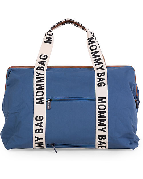 Childhome Mommy Bag - Indigo - Collezione Signature - 55x30x40 cm - Include Materassino per il Cambio! Borse Cambio