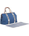 Childhome Mommy Bag - Indigo - Collezione Signature - 55x30x40 cm - Include Materassino per il Cambio! Borse Cambio