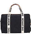 Childhome Mommy Bag - Nero - Collezione Signature - 55x30x40 cm - Include Materassino per il Cambio! Borse Cambio