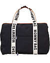 Childhome Mommy Bag - Nero - Collezione Signature - 55x30x40 cm - Include Materassino per il Cambio! Borse Cambio
