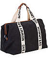 Childhome Mommy Bag - Nero - Collezione Signature - 55x30x40 cm - Include Materassino per il Cambio! Borse Cambio