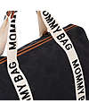Childhome Mommy Bag - Nero - Collezione Signature - 55x30x40 cm - Include Materassino per il Cambio! Borse Cambio
