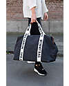 Childhome Mommy Bag - Nero - Collezione Signature - 55x30x40 cm - Include Materassino per il Cambio! Borse Cambio