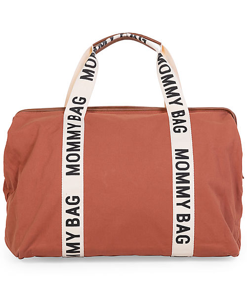 Childhome Mommy Bag - Terracotta - Collezione Signature - 55x30x40 cm - Include Materassino per il Cambio! Borse Cambio