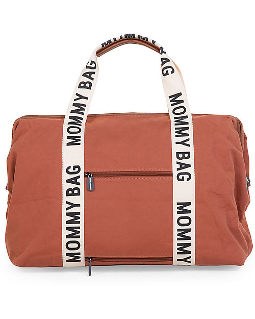 Childhome Mommy Bag - Terracotta - Collezione Signature - 55x30x40 cm - Include Materassino per il Cambio! Borse Cambio