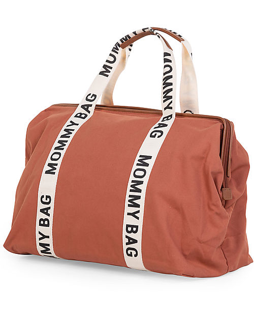 Childhome Mommy Bag - Terracotta - Collezione Signature - 55x30x40 cm - Include Materassino per il Cambio! Borse Cambio