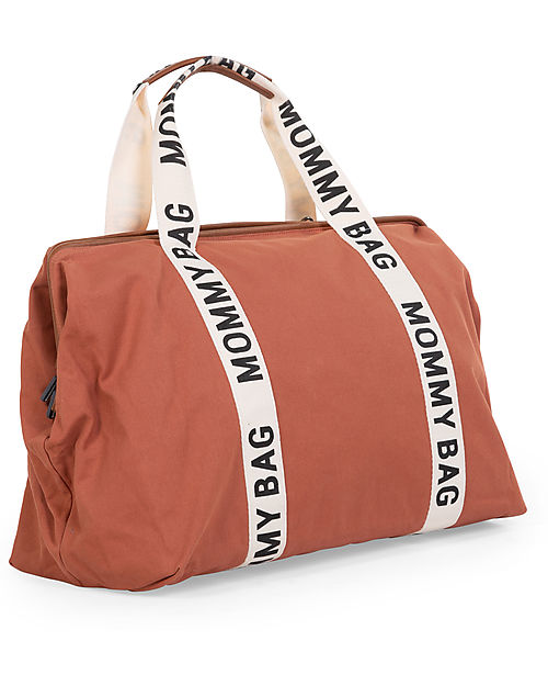 Childhome Mommy Bag - Terracotta - Collezione Signature - 55x30x40 cm - Include Materassino per il Cambio! Borse Cambio