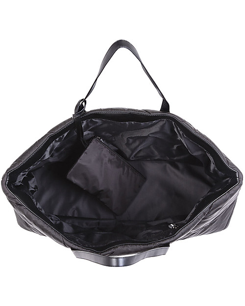 Childhome Mommy Bag Trapuntata Borsa Fasciatoio - 55 x 30 x 40 cm - Nero - Include Materassino per il Cambio! Borse Cambio